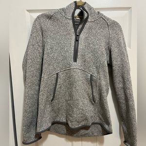 Lulu Lemon Grey Quarterzip size 6, like new